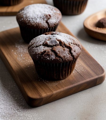Cocoa Branana Muffins recipe image