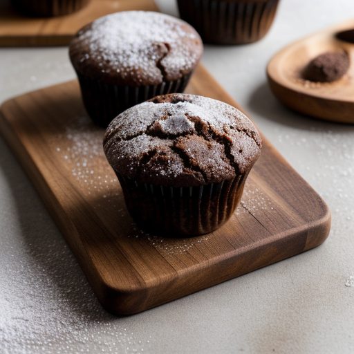 Cocoa Branana Muffins recipe image