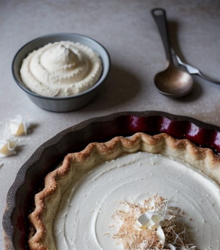 Coconut-Topped Berry Pie recipe image