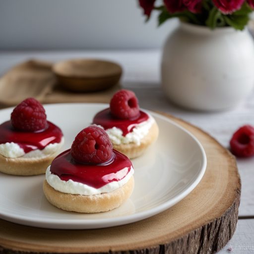 Coeurs a La Creme With Fresh Raspberry Coulis recipe image