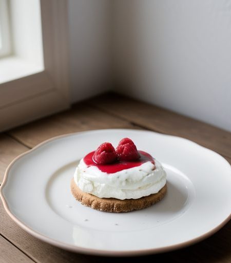 Coeurs a La Creme With Fresh Raspberry Coulis recipe image