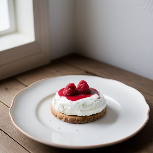 Coeurs a La Creme With Fresh Raspberry Coulis recipe image