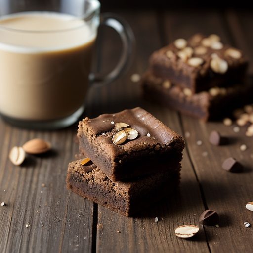 Coffee Almond Chocolate Blondies recipe image