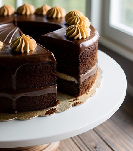 Coffee Orange Fudge Cake recipe image