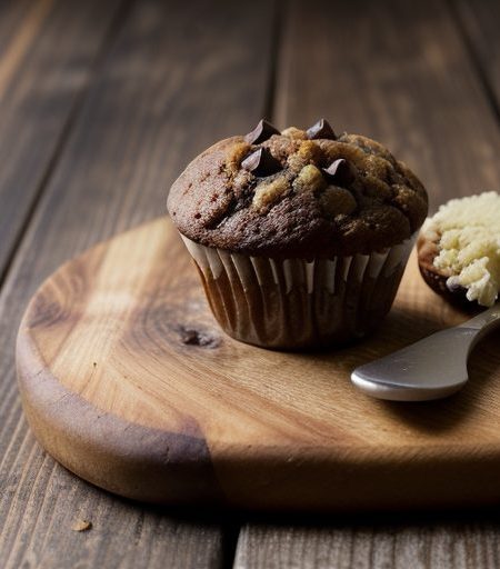 Coffee Walnut Chocolate Chip Muffins recipe image