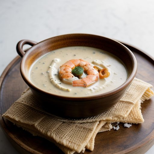 Cold Buttermilk & Shrimp Soup recipe image