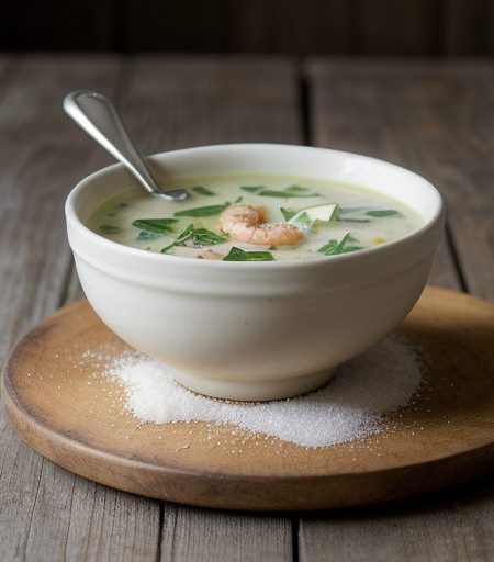 Cold Buttermilk and Shrimp Soup recipe image