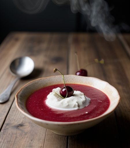 Cold Cherry Soup recipe image