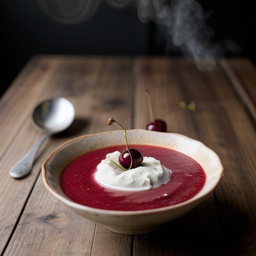 Cold Cherry Soup recipe image