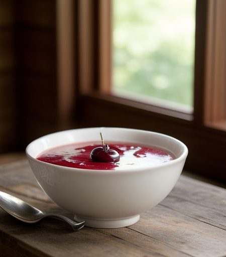 Cold Cherry Soup recipe image