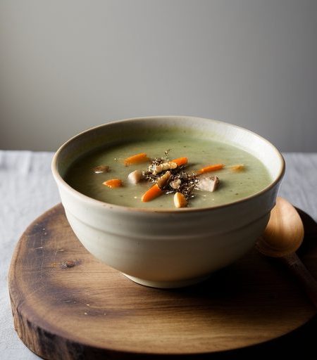 Cold Chicken~ Celery & Walnut Soup recipe image