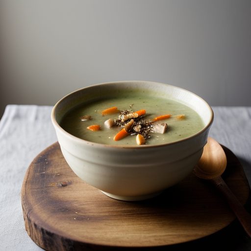 Cold Chicken~ Celery & Walnut Soup recipe image