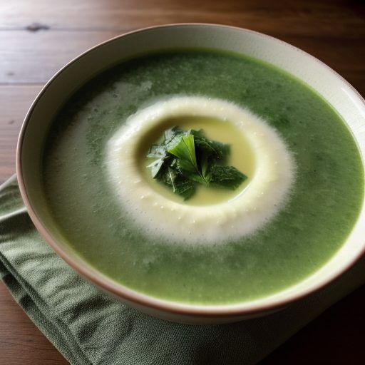 Cold Cucumber & Spinach Soup recipe image
