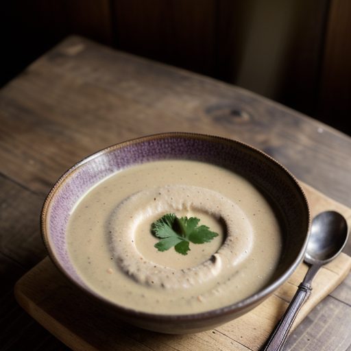 Cold Curried Cream of Eggplant Soup recipe image