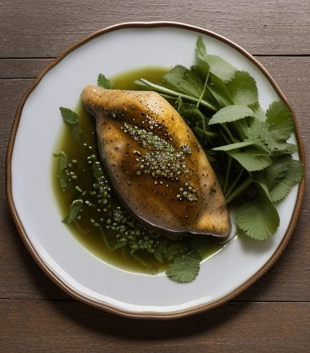 Cold Lemon Chicken With "Fragrant Green" recipe image