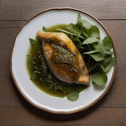 Cold Lemon Chicken With "Fragrant Green" recipe image