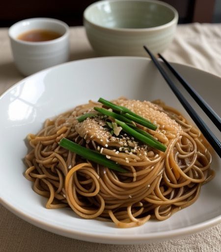 Cold Lo Mein Noodles recipe image