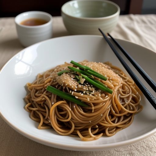 Cold Lo Mein Noodles recipe image