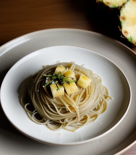Cold Noodles With Pineapple recipe image