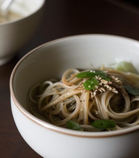 Cold Noodles With Tahini Dressing recipe image