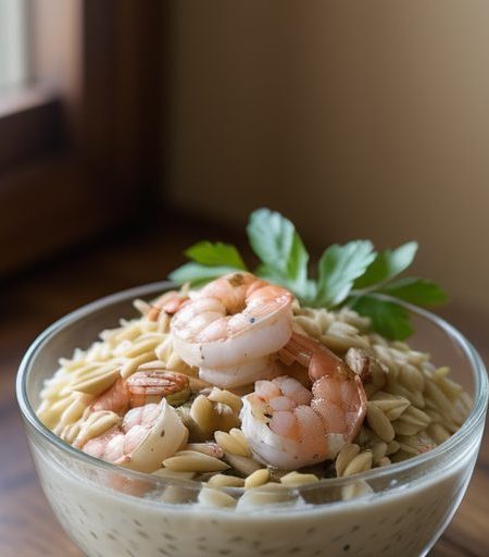 Cold Orzo Salad With Shrimp recipe image