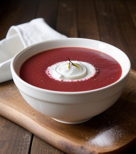 Cold Sour-Sweet Cherry Soup recipe image