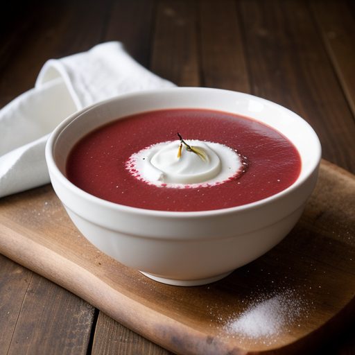 Cold Sour-Sweet Cherry Soup recipe image