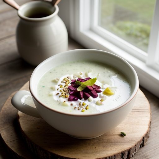 Cold Yogurt and Garden Vegetable Soup - Country Living recipe image