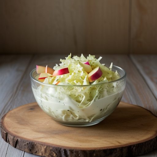 Coleslaw With Cheddar Cheese & Apples recipe image