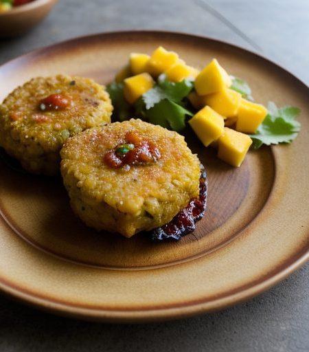 Conch Fritters With Mango Chutney recipe image