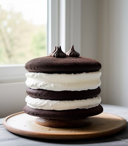 Concorde (Chocolate Meringue Cake W/ Choc. Moussse recipe image