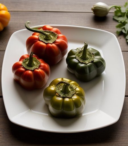 Continental Stuffed Green Peppers recipe image