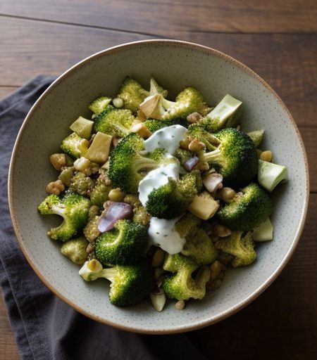 Cooked Cauliflower Broccoli Salad recipe image
