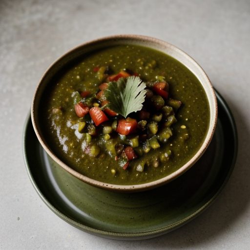 Cooked Tomatillo Salsa With Arbol Chiles recipe image