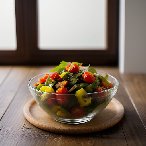 Cooked Tomato & Green Pepper Salad recipe image