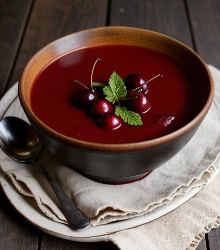 Cool Cherry Soup recipe image