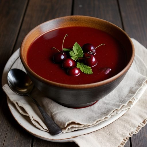Cool Cherry Soup recipe image