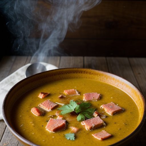 Cool'n Spicy Green Tomato Soup With Crab and Country Ham recipe image