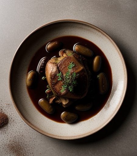 Coq Au Vin (Chicken in Red Wine recipe image
