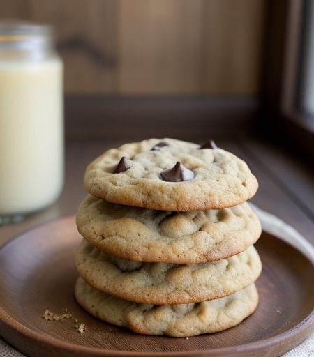 Coral Chocolate Chip Cookies recipe image