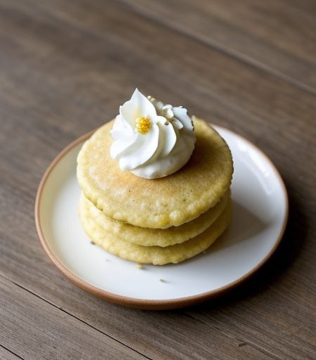 Corn Cakes With Creme Fraiche and Russia Caviar recipe image