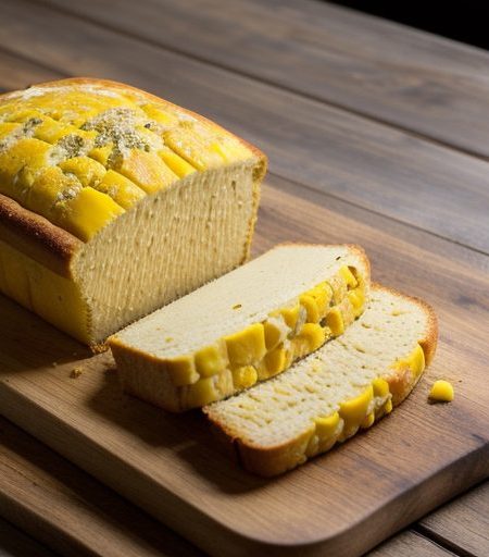 Corn-Chilies-Cheese Bread recipe image