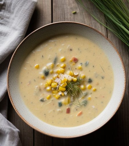Corn~ Coconut & Fennel Chowder recipe image