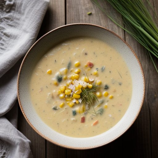 Corn~ Coconut & Fennel Chowder recipe image