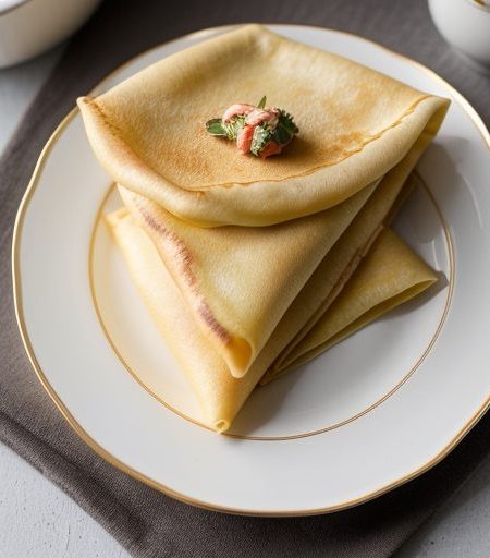 Corn Crepes and Lobster Stack recipe image