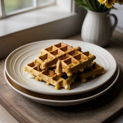 Corn-Meal Waffles recipe image