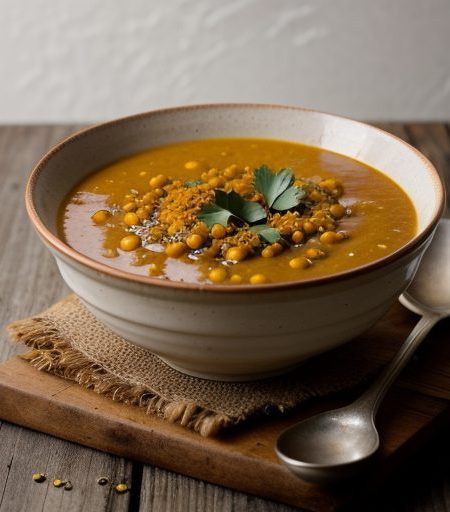 Corn & Red Lentil Soup recipe image