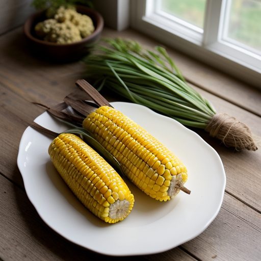 Corn Roasted With Herb Butter recipe image