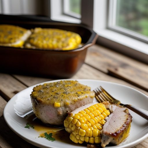 Corn Stuffed Pork Chops recipe image