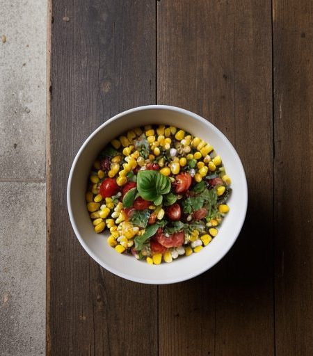 Corn~ Tomato & Bean Salad recipe image